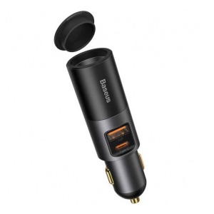 شارژر فندکی فست شارژ باسئوس مدل CCBX120C CCBTC0G توان 120 وات